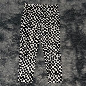 Trina Turk Black and White Geometric Print Pants
